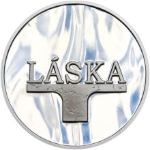 Ryzí přání LÁSKA - velká stříbrná Medaille 1 Oz
